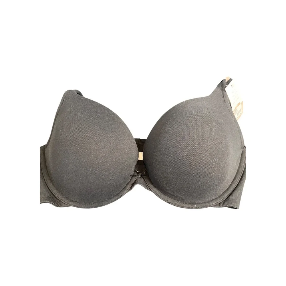 Cacique Black Plunge Boost Bra 44D Underwire Adjustable Straps New With‎ Tags